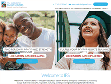 Tablet Screenshot of instituteforfamilyservices.com
